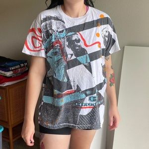 Vintage 1992 MC Hammer All Over Print AOP Bust It Productions Single Stitch Tee